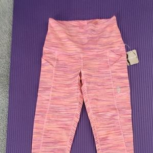 FREE PEOPLE LEGGINGS XS PINK COMBO
